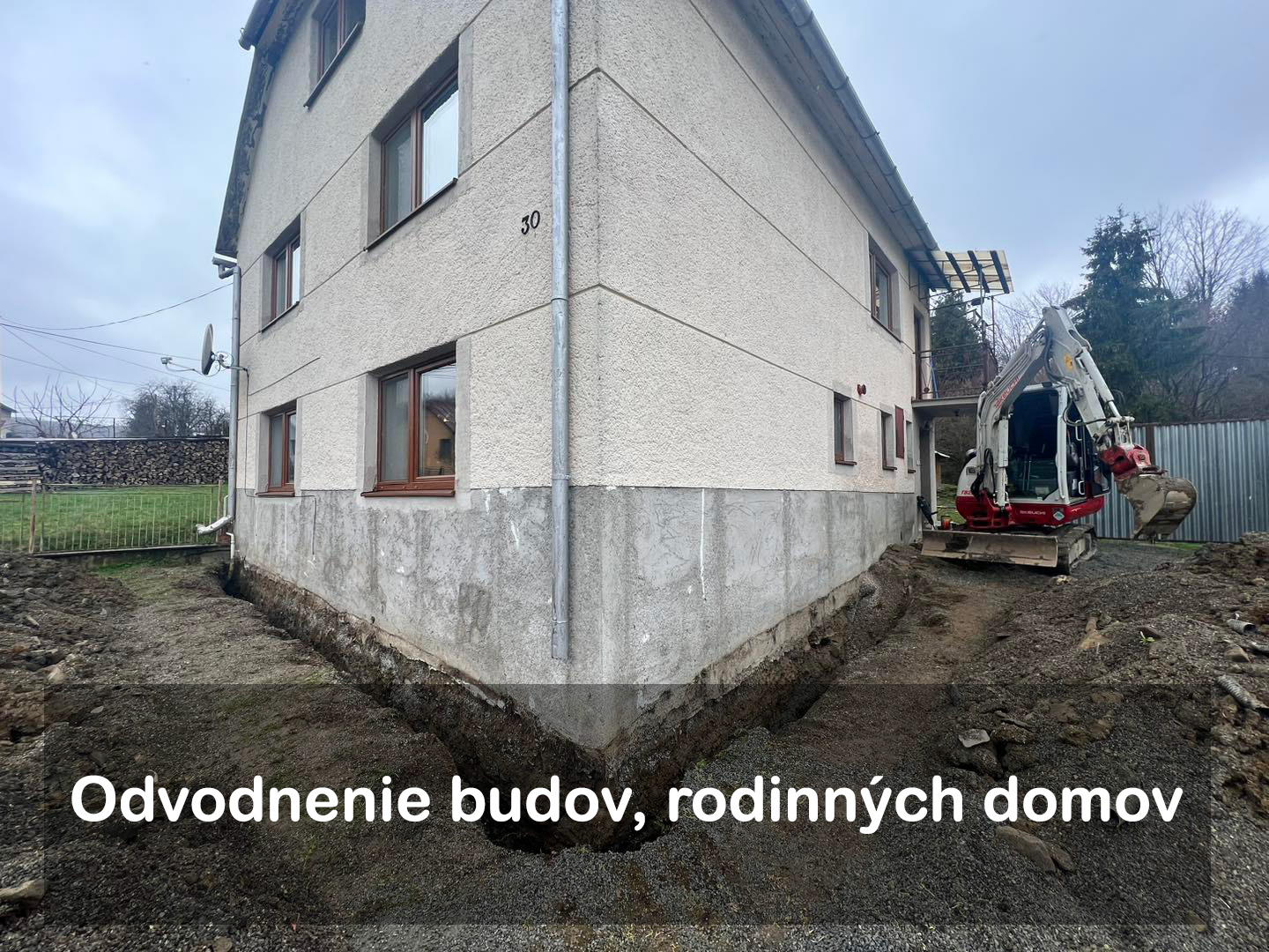 Odvodnenie budov, Odvodnenie rodinných domov vykopeme odvezeme