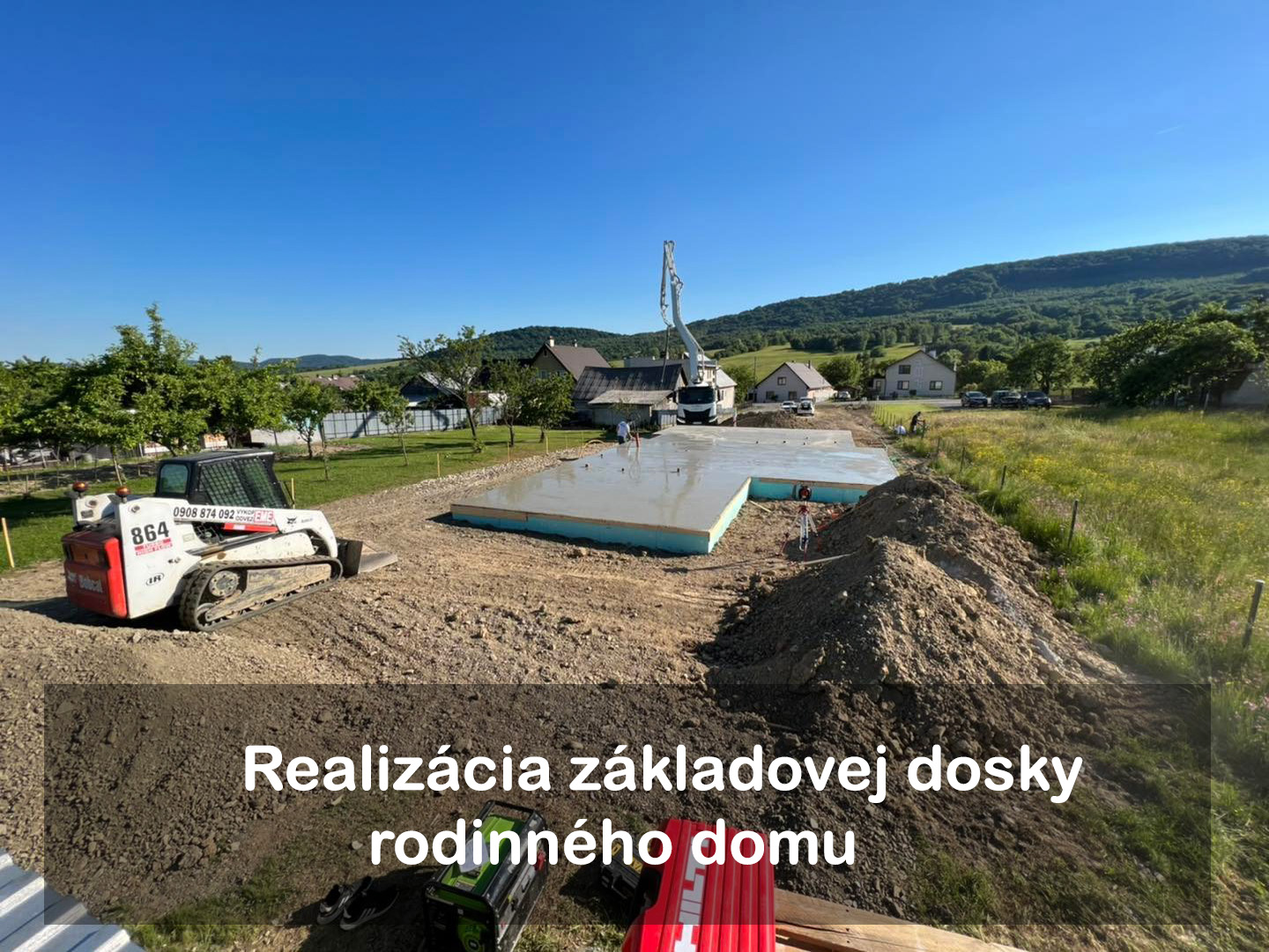 Realizácia základovej dosky rodinného domu vykopeme odvezeme